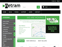 Tablet Screenshot of netram.co.za